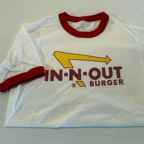 In-N-Out Burger White and Red Short Sleeve Tee - Picture 2 of 4